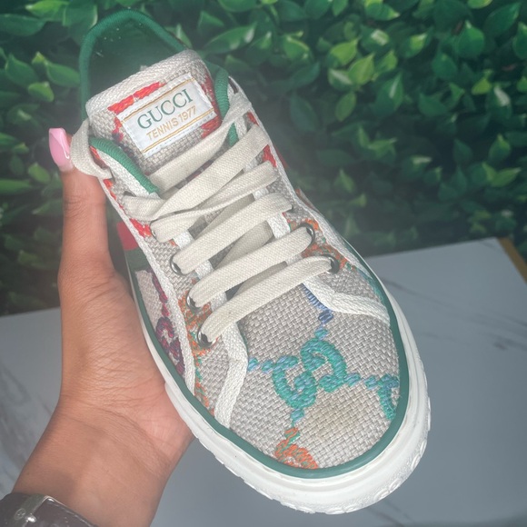 GUCCI SHOES 100% AUTHENTIC GUCCI SNEAKERS GUCCI GG WOMEN’S SNEAKERS - Picture 7 of 15
